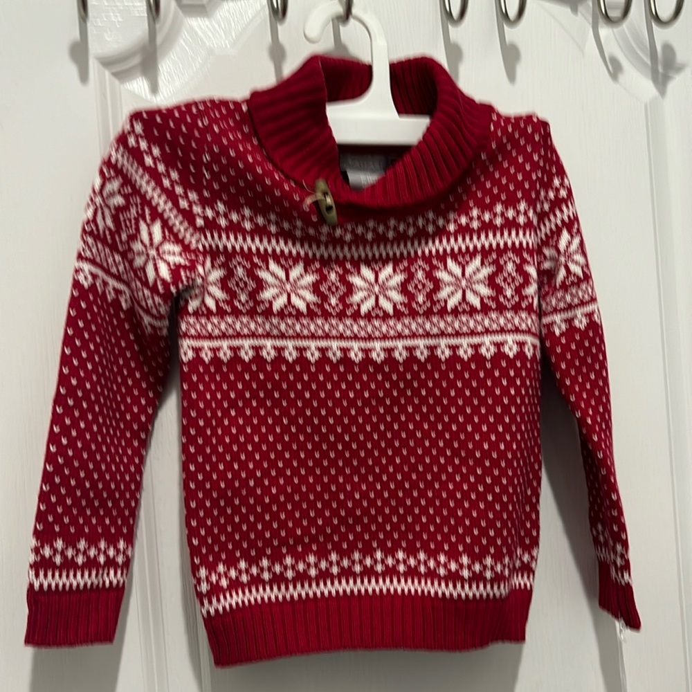 Tahari winter Nordic print sweater for kids